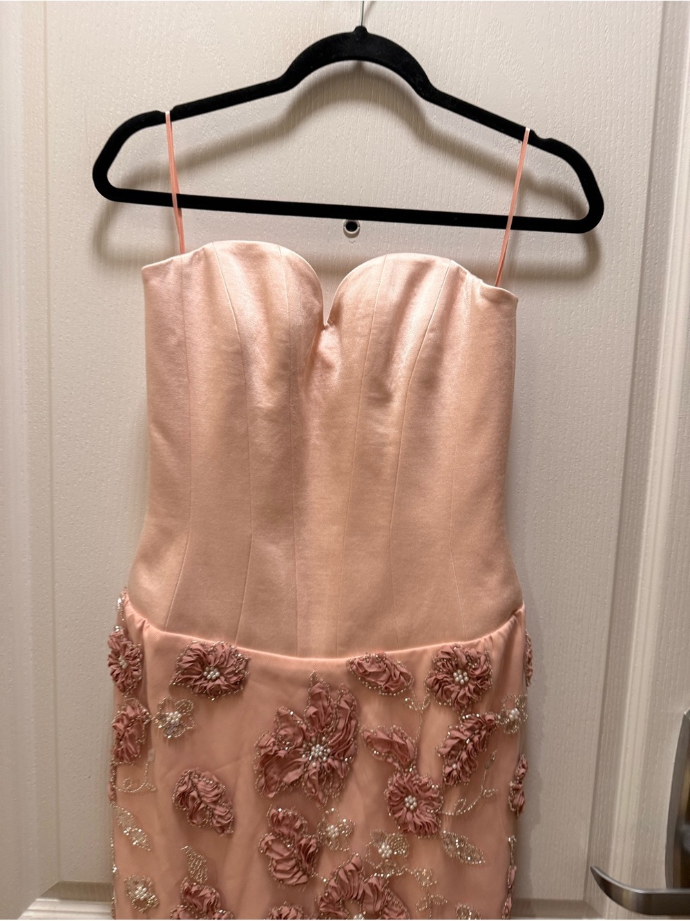 Helsi Grace Sweetheart Strapless Corset Floral Gown Blush Size XS Preloved - Picture 6 of 10